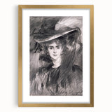 Famous Romantic Era Art - Portrait of the Baroness de Meyer