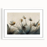 Ethereal Floral Abstract Wall Art – Modern Canvas & Framed Print