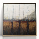 Rustic Abstract Tree Canvas Art - Modern Earthy Wall Décor