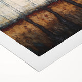 Abstract floral design rolled canvas art showcasing vibrant colors and intricate patterns, ideal for modern home decor. Packaged securely in a durable tube for easy transport and display.