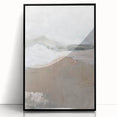 Framed abstract minimalist wall art featuring a black acrylic design, set against a sleek background, perfect for modern home decor. Ideal for enhancing interior aesthetics with contemporary style.