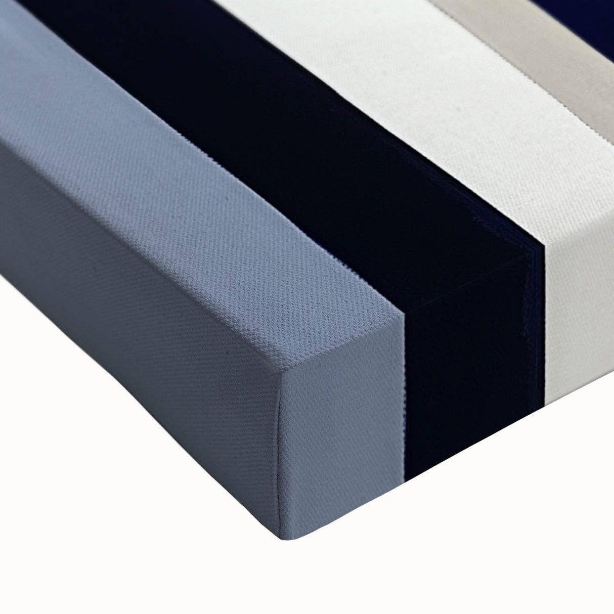 Geometric Abstract Wall Decor – Modern Navy, Gray & Beige Canvas
