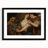 Baroque Romantic Scene: Classic Art Print with Emotional Depth