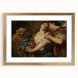 Baroque Romantic Scene: Classic Art Print with Emotional Depth