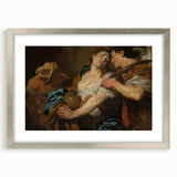 Baroque Romantic Scene: Classic Art Print with Emotional Depth