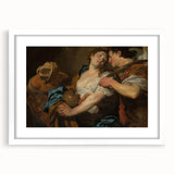 Baroque Romantic Scene: Classic Art Print with Emotional Depth