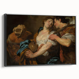 Baroque Romantic Scene: Classic Art Print with Emotional Depth