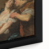 Baroque Romantic Scene: Classic Art Print with Emotional Depth