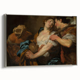 Baroque Romantic Scene: Classic Art Print with Emotional Depth