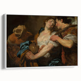 Baroque Romantic Scene: Classic Art Print with Emotional Depth