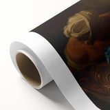 Baroque Romantic Scene: Classic Art Print with Emotional Depth