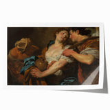 Baroque Romantic Scene: Classic Art Print with Emotional Depth
