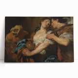 Baroque Romantic Scene: Classic Art Print with Emotional Depth