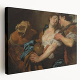 Baroque Romantic Scene: Classic Art Print with Emotional Depth