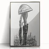 Expressionist Art - Rifle with Helmet in a Field by Leo Gestel