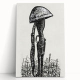 Expressionist Art - Rifle with Helmet in a Field by Leo Gestel