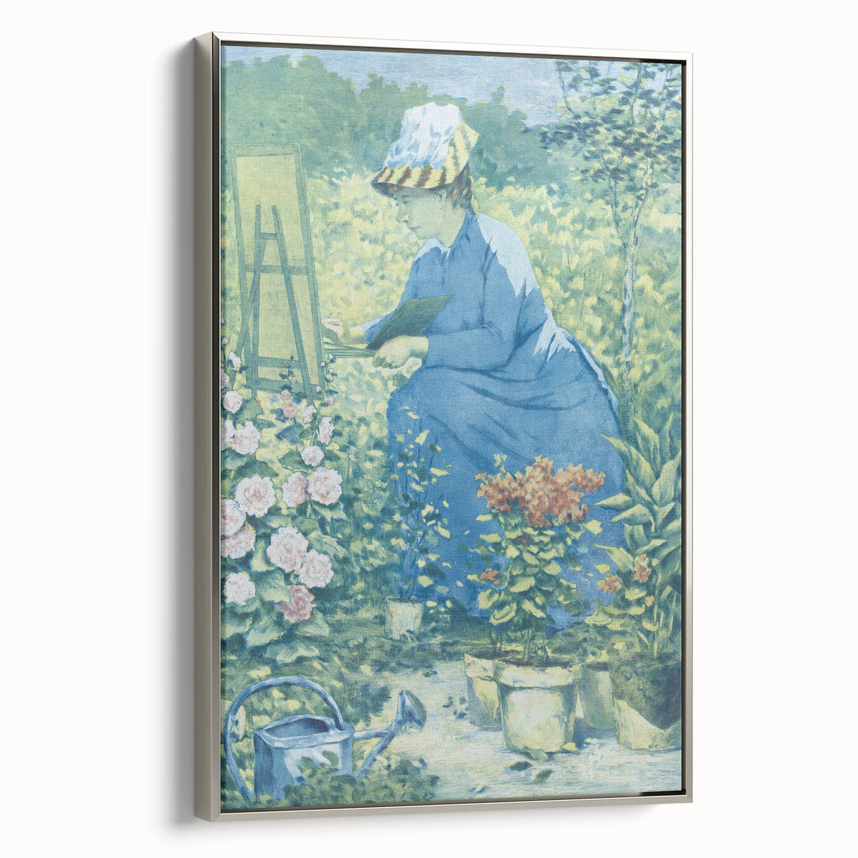 Impressionist Wall Art - Jeanne Gonzales Painting in the Garden Print
