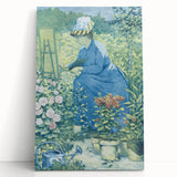 Impressionist Wall Art - Jeanne Gonzales Painting in the Garden Print