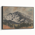 Mountain Landscape Wall Art - Serene Modern Nature Decor for Home