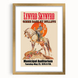 Lynyrd Skynyrd Retro Poster - Gimme Back My Bullets 1976