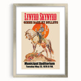 Lynyrd Skynyrd Retro Poster - Gimme Back My Bullets 1976