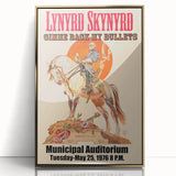 Lynyrd Skynyrd Retro Poster - Gimme Back My Bullets 1976
