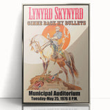 Lynyrd Skynyrd Retro Poster - Gimme Back My Bullets 1976