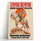 Lynyrd Skynyrd Retro Poster - Gimme Back My Bullets 1976