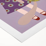 Happy Girl & Cat Girls Room Wall Art – Kids Room Art Print