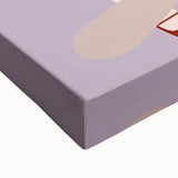 Happy Girl & Cat Girls Room Wall Art – Kids Room Art Print