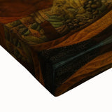 Large art of a black and white landscape painting on stretched canvas, featuring a serene tree in autumn.