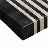 Close-up of a stretched canvas featuring abstract minimalist wall art with soft pastel colors and geometric shapes, perfect for modern home decor.