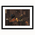 Baroque Mourning Scene: Antique Art Print with Emotional Depth