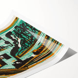 Expressionist Art - River Landscape with Crane and Barges by Ernst Ludwig Kirchner