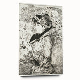 Impressionist Wall Art - Jeanne II by Édouard Manet Print in Black & White