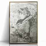 Impressionist Wall Art - Jeanne II by Édouard Manet Print in Black & White