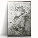 Impressionist Wall Art - Jeanne II by Édouard Manet Print in Black & White