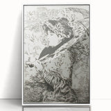 Impressionist Wall Art - Jeanne II by Édouard Manet Print in Black & White