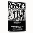 Lynyrd Skynyrd Retro Poster - 1976 Ted Nugent Concert