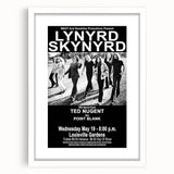 Lynyrd Skynyrd Retro Poster - 1976 Ted Nugent Concert