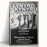 Lynyrd Skynyrd Retro Poster - 1976 Ted Nugent Concert