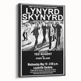 Lynyrd Skynyrd Retro Poster - 1976 Ted Nugent Concert