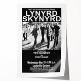 Lynyrd Skynyrd Retro Poster - 1976 Ted Nugent Concert