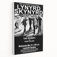 Lynyrd Skynyrd Retro Poster - 1976 Ted Nugent Concert