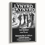 Lynyrd Skynyrd Retro Poster - 1976 Ted Nugent Concert