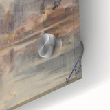 Twilight Pond Realism Art Print - Elegant Realism Canvas Wall Decor