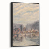 Twilight Pond Realism Art Print - Elegant Realism Canvas Wall Decor