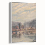 Twilight Pond Realism Art Print - Elegant Realism Canvas Wall Decor