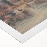 Twilight Pond Realism Art Print - Elegant Realism Canvas Wall Decor