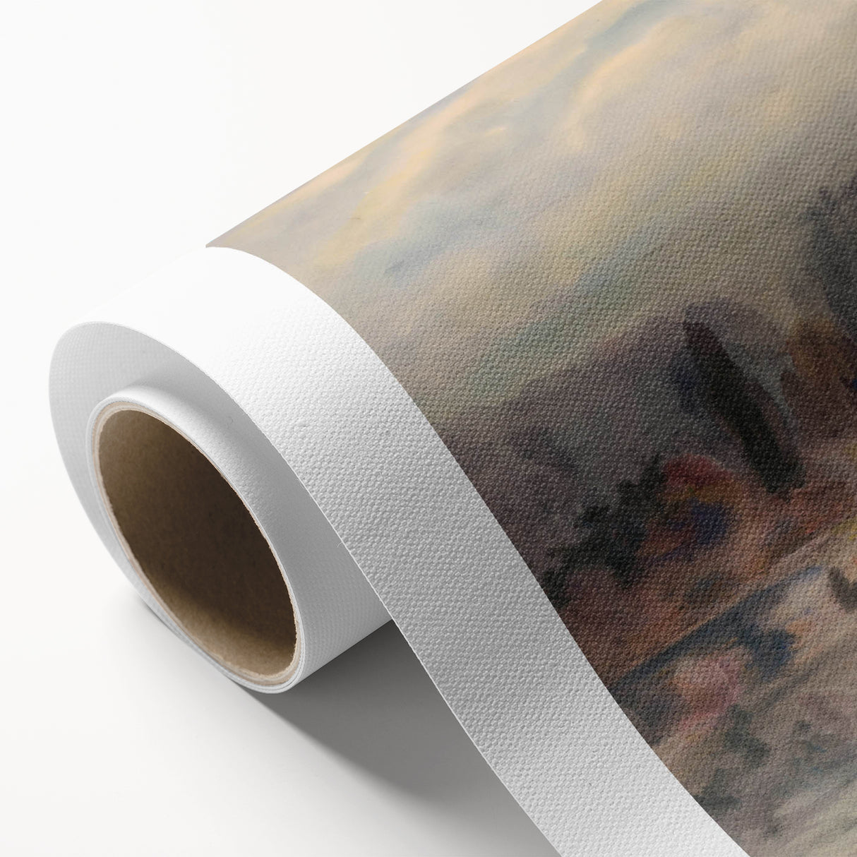 Twilight Pond Realism Art Print - Elegant Realism Canvas Wall Decor